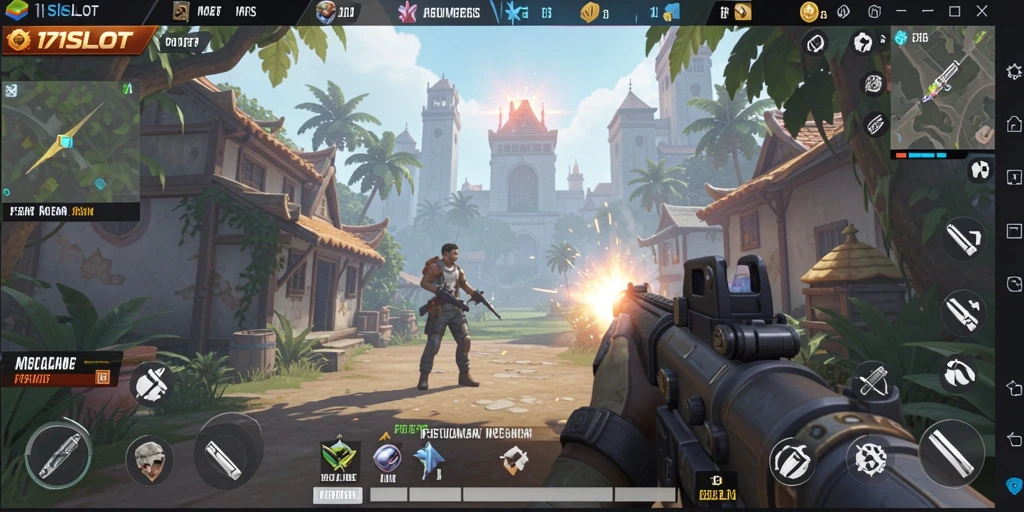 Tangkapan layar memperlihatkan aksi mendebarkan gameplay FPS.