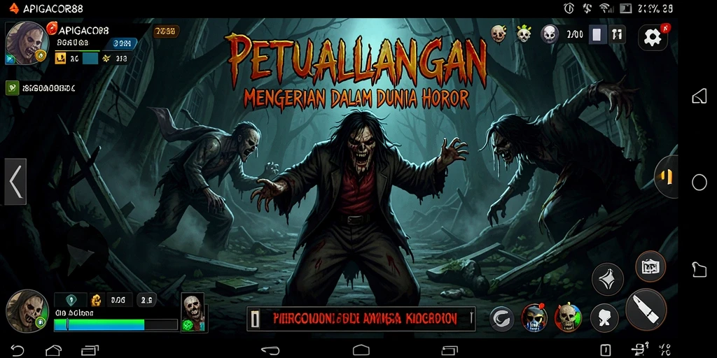 Tampilan menyeramkan dari gameplay APIGACOR88 yang menegangkan.