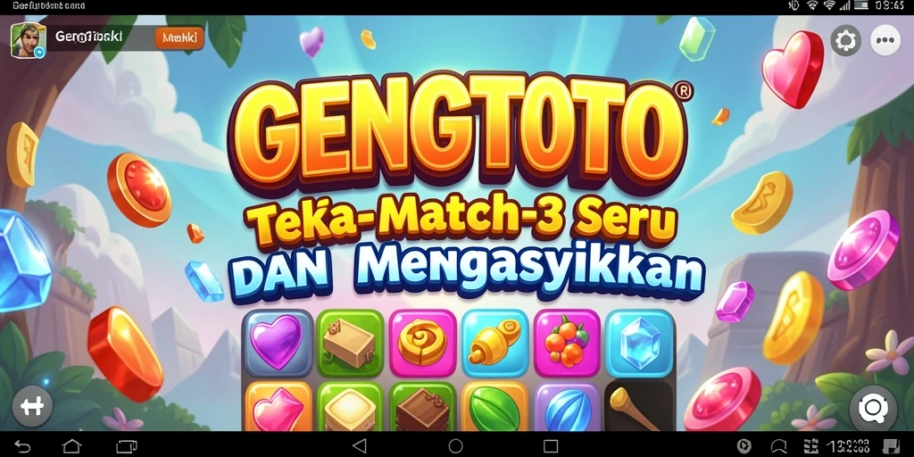 Gameplay seru mencocokkan permata di GENGTOTO.