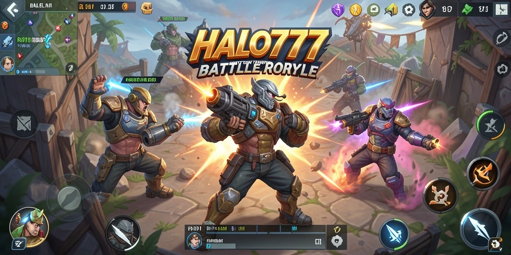 Tampilan menarik dari gameplay pertempuran seru di HALO777.