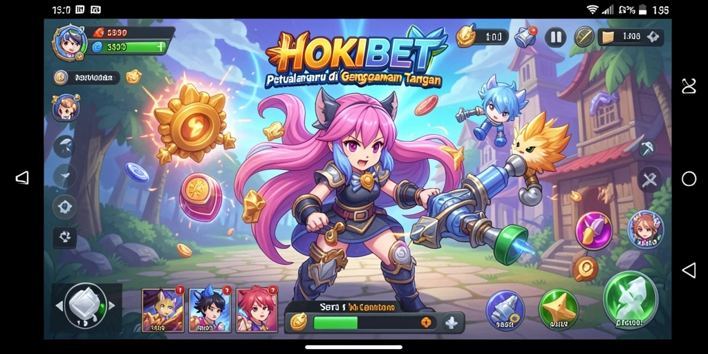 Tampilan menarik gameplay HOKIBET dengan karakter Anime yang menawan.