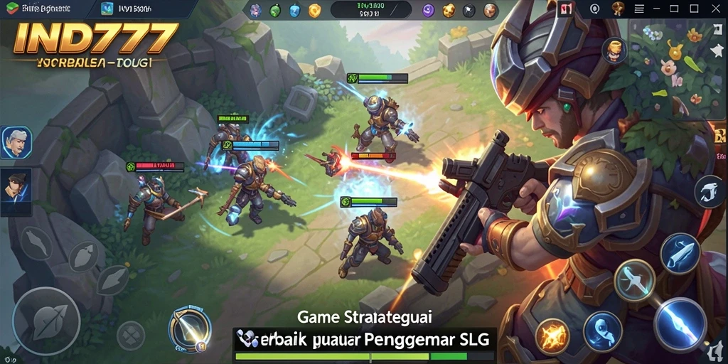 Tangkapan layar IND777 menampilkan aksi strategi seru dalam permainan.