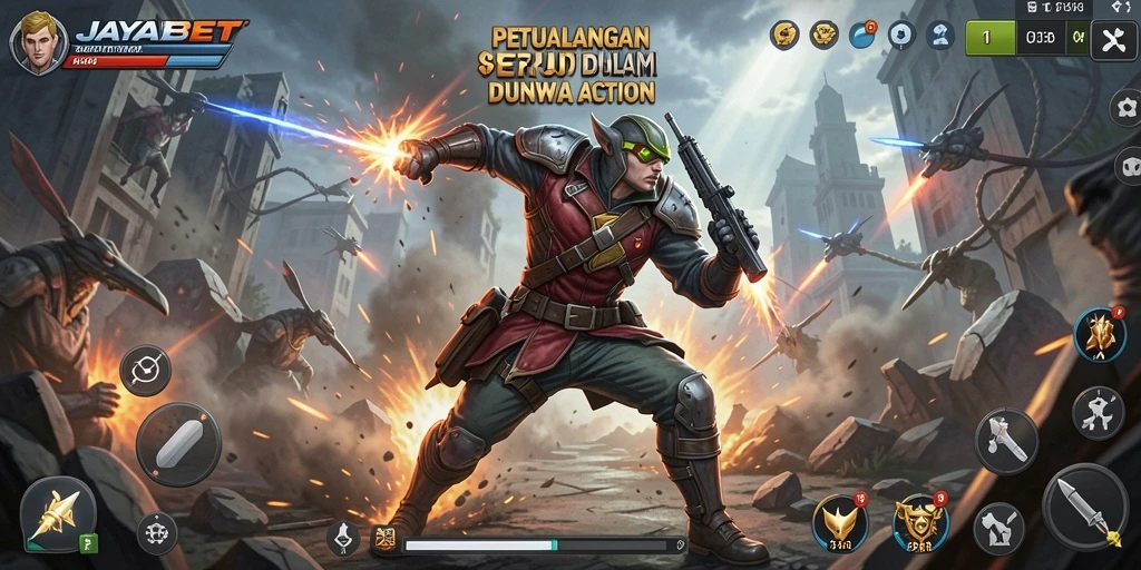 Tangkapan layar menunjukkan aksi mendebarkan dalam gameplay JAYABET.