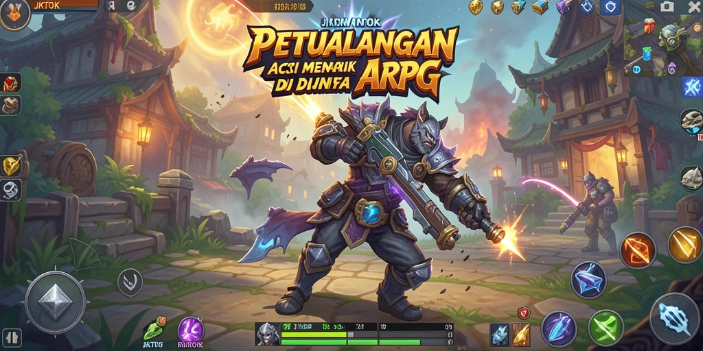 Tampilan utama gameplay JKTOK yang penuh aksi dan petualangan.