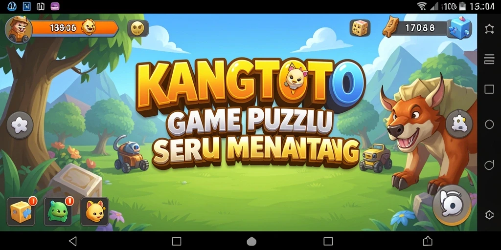 Tampilan gameplay KANGTOTO dengan teka-teki yang menantang.