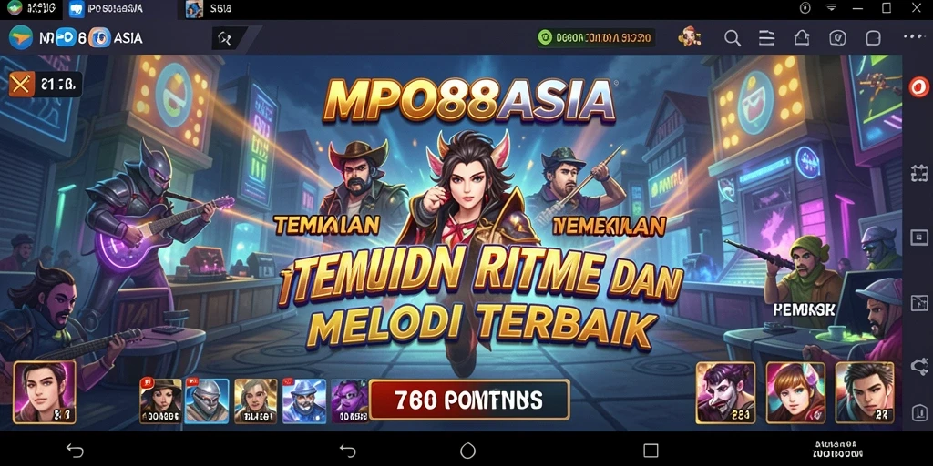 Screenshot gameplay MPO88ASIA menampilkan tantangan musik yang mengasyikkan.