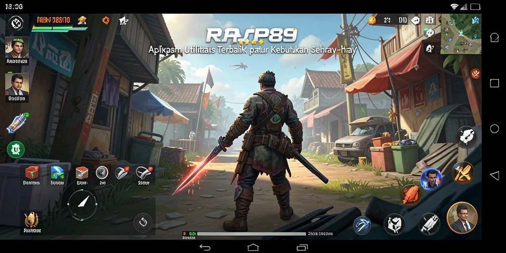 Tampilan antarmuka pengguna yang sederhana dan fungsional dari RAP89.