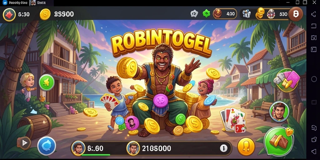 Tampilan gameplay seru dari ROBINTOGEL dengan grafik menarik.