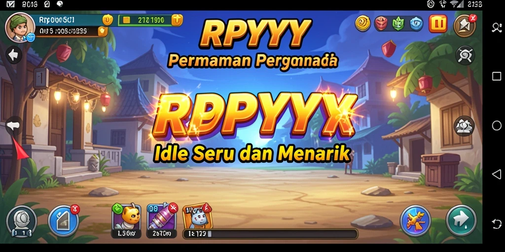 Tampilan gameplay RPYYY yang menampilkan elemen Idle yang menawan.